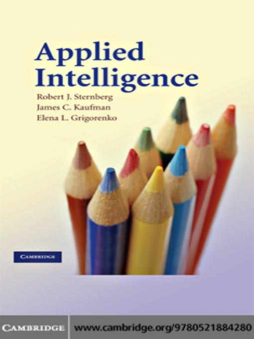 Title details for Applied Intelligence by Robert J. Sternberg - Wait list